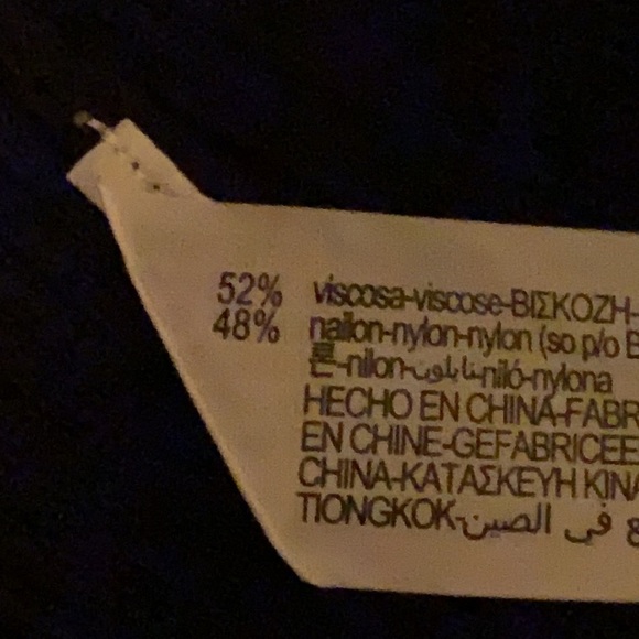 NWT. Zara Black Knit Midi Dress with Crossed Straps. Size S. - Picture 7 of 8